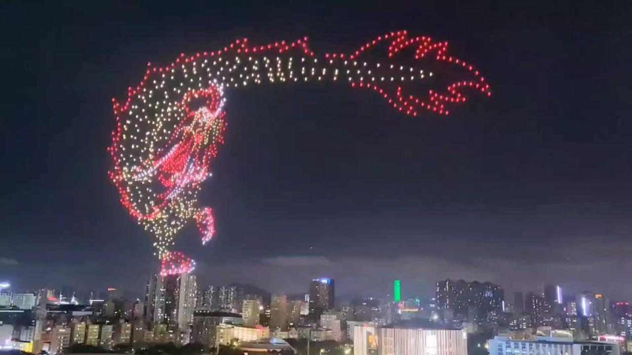 China new year drone show